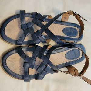 BOC Born Blue Slingback Adjustable Strap Sandals Womens Size 9 M Style C64304
